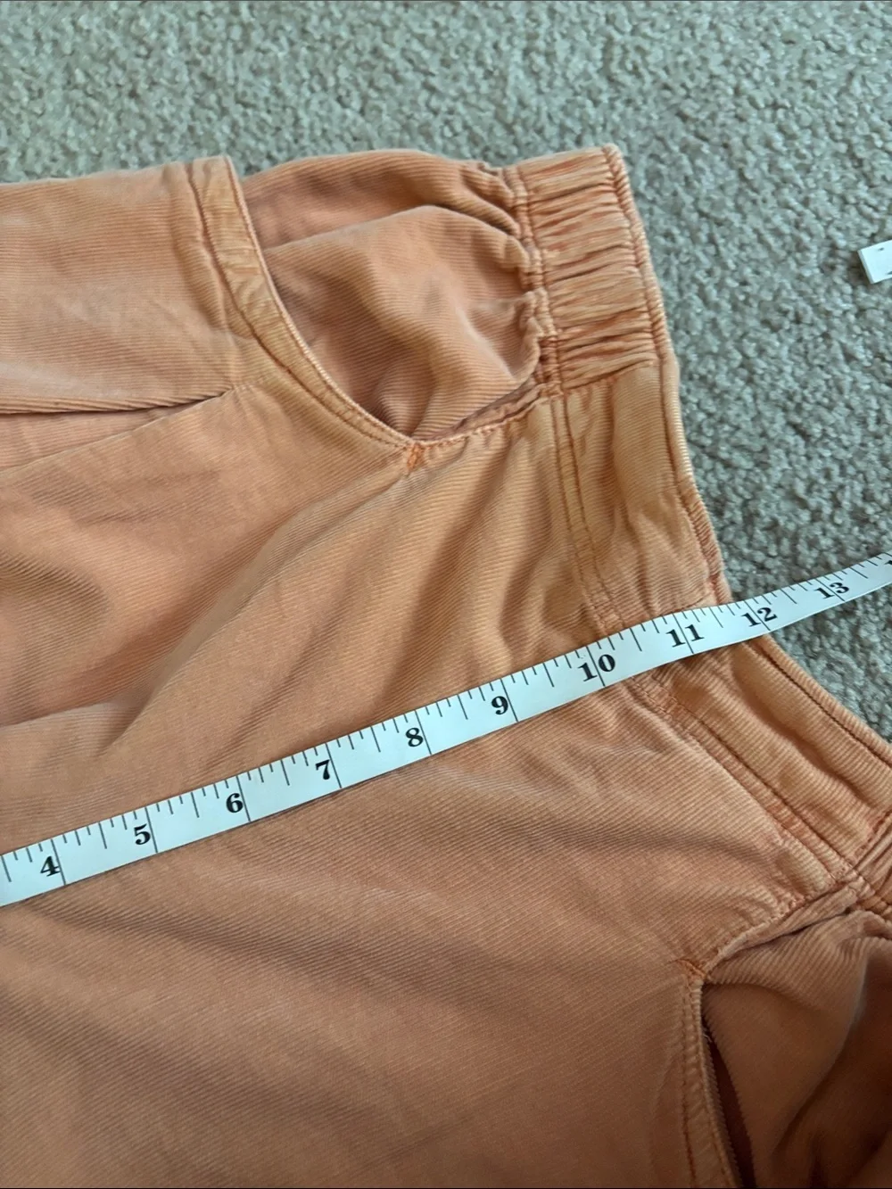 We The Free Peach Wide-Leg Corduroy Pants size XS